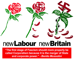 Fascism of New Labour Party in Britain