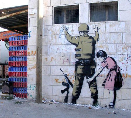 Banksy Soldier Patdown