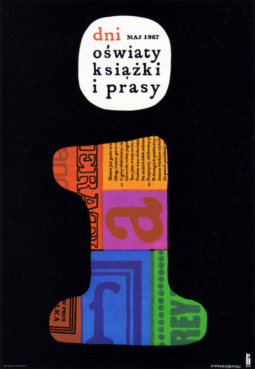 Poster promoting Polish books and culture